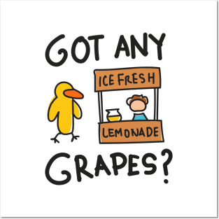 Duck Song Got Any Grapes? Kids Funny Posters and Art